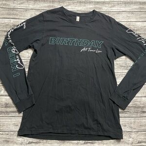 Adult Medium All Time Low Birthday Tour Shirt Rock Band Good Condition Minor